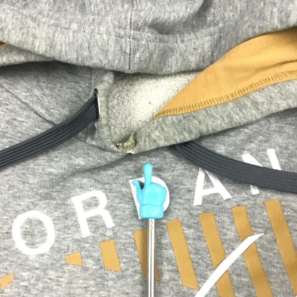 Jordan Hoodie Men 3XL Gray Flight Jumpman Essentials Pullover Sweatshirt XXXL *